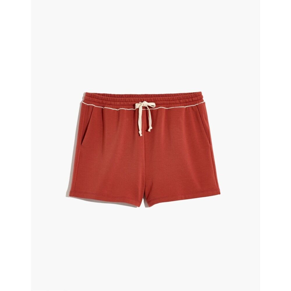 Madewell MWL Superbrushed Piped Easygoing Sweatshorts size Large Terry Modal